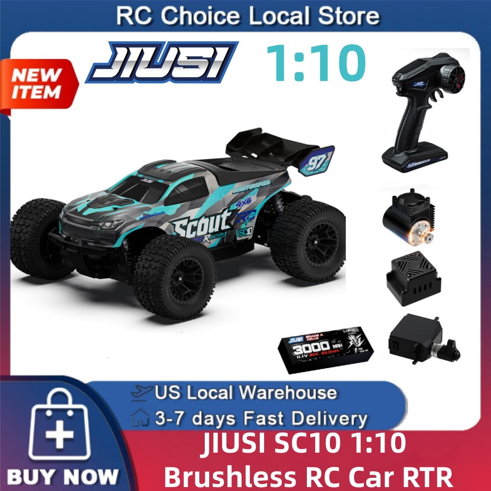 JIUSI SC10 1/10 Fırçasız RC Ar - Rc Hobby Grade Truck incelemesi ve fiyatı