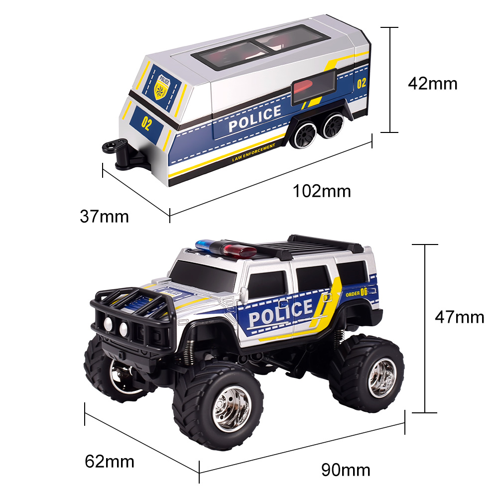 9imod RC Polis Arabası 2.4G AP - Rc Hobby Grade Truck incelemesi ve fiyatı