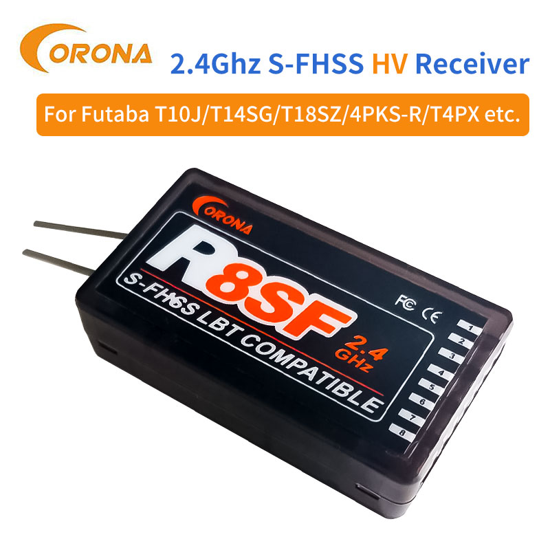 Corona R8SF 8CH 2.4GHz S‑FHSS  - Receiver Sbus 8Ch incelemesi ve fiyatı