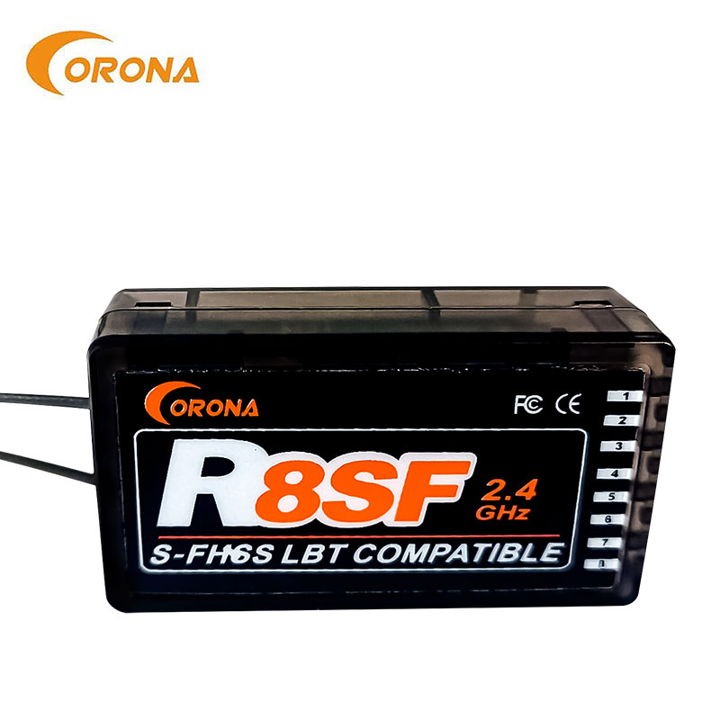 Corona R8SF 8CH 2.4GHz S‑FHSS  - Receiver Sbus 8Ch incelemesi ve fiyatı