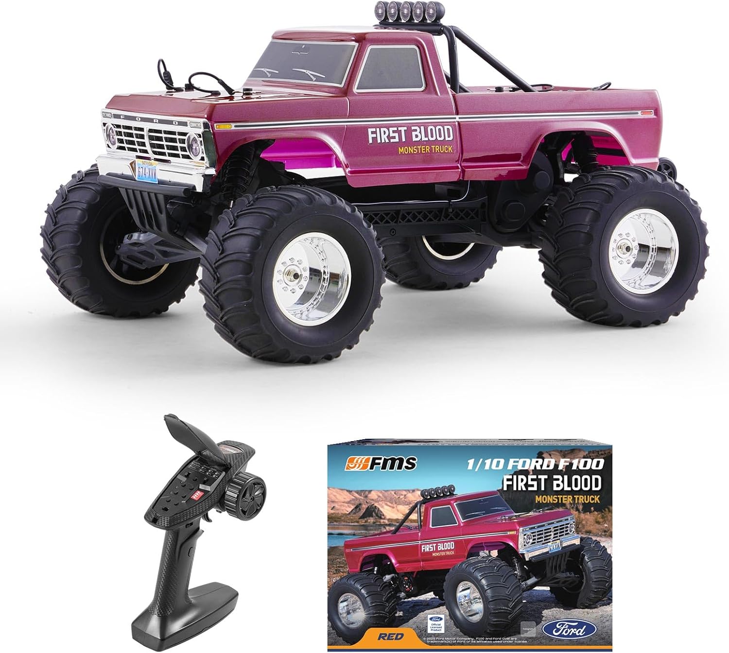 1/10 Ölçekli Ford F-100 RC Can - Rc Hobby Grade Monster Truck incelemesi ve fiyatı