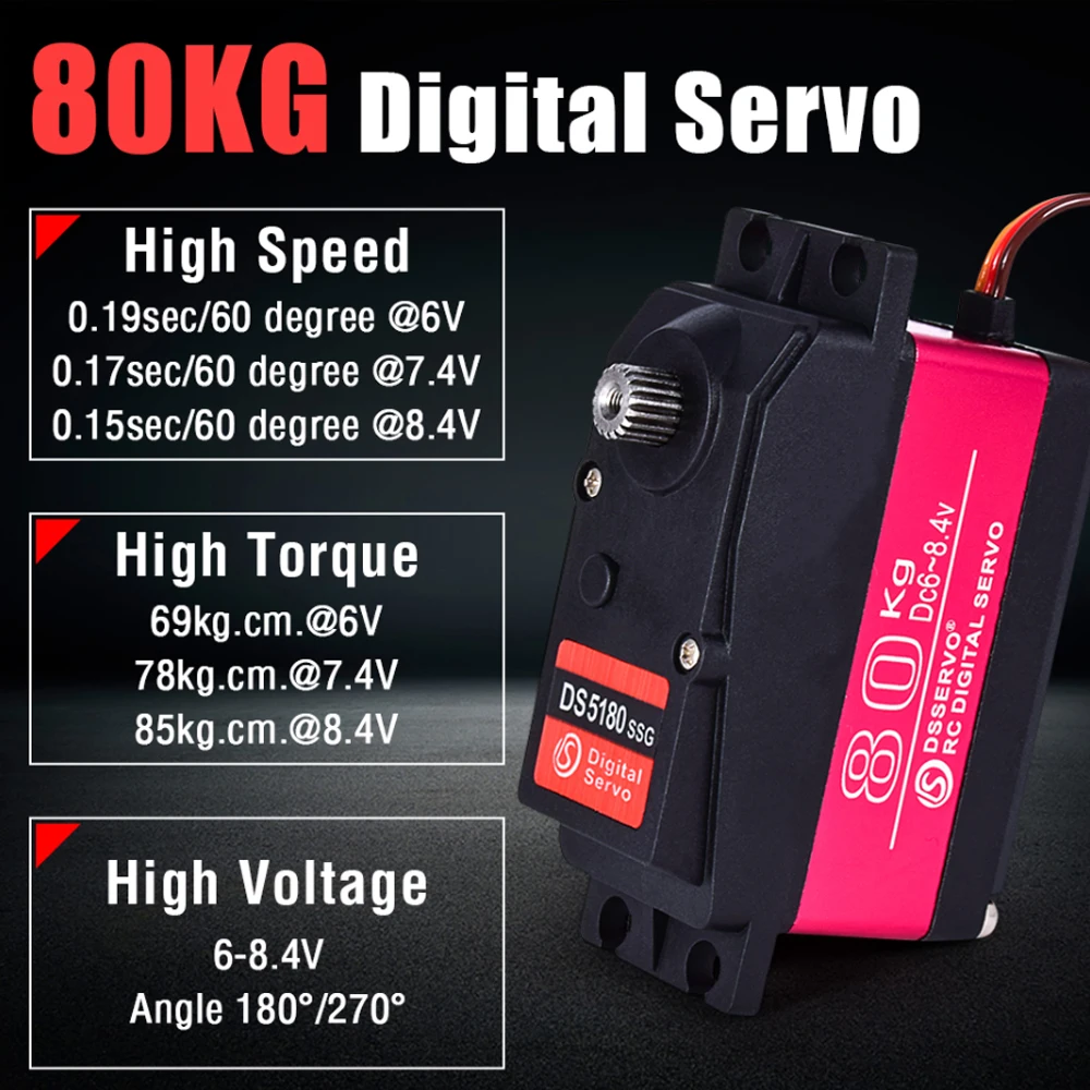 Dsservo Su Geçirmez DS5180 80  - Rc Hobby Shops incelemesi ve fiyatı