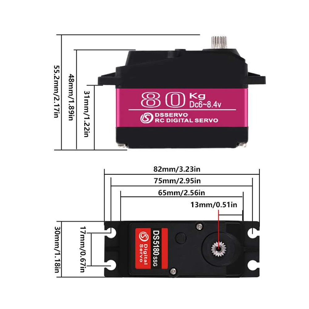 Dsservo Su Geçirmez DS5180 80  - Rc Hobby Shops incelemesi ve fiyatı